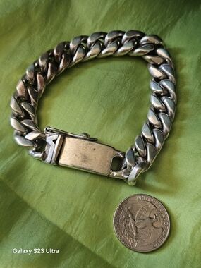 Sterling Silver Cuban Link Bracelet - 925